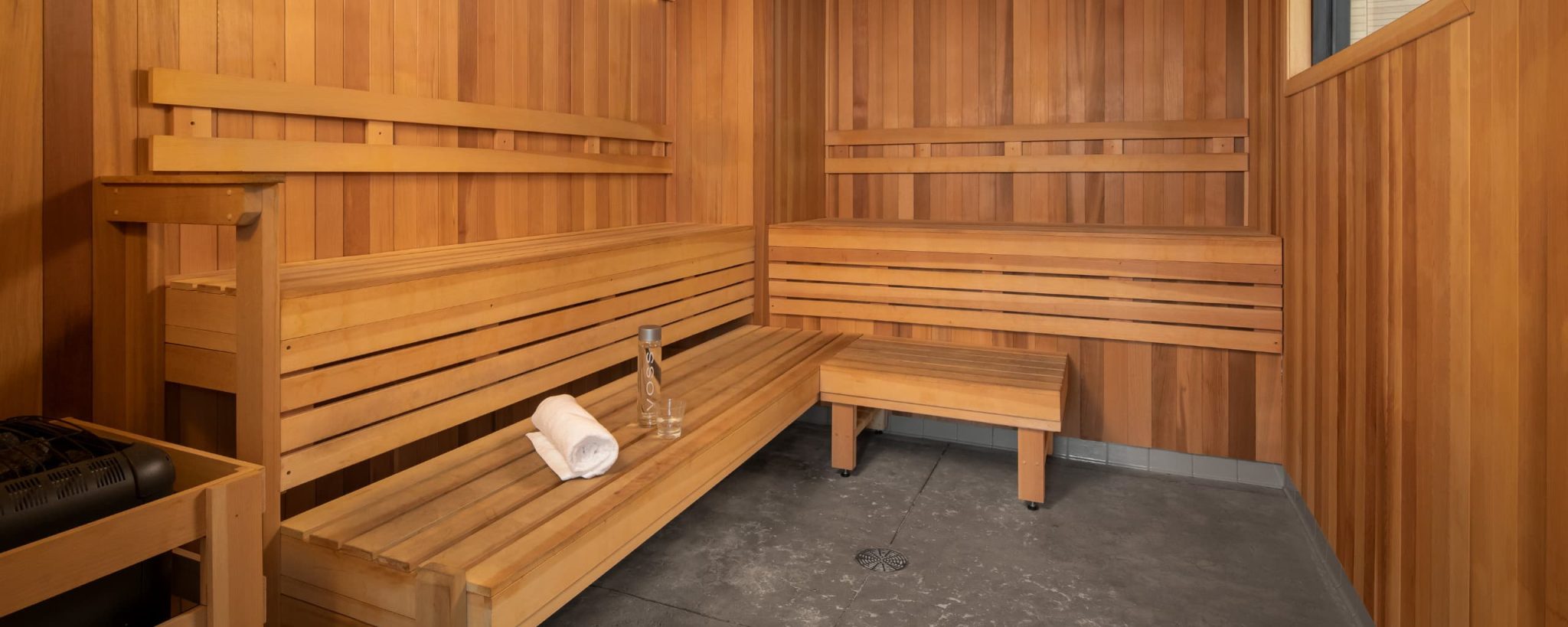 finish sauna at The Fred Edina